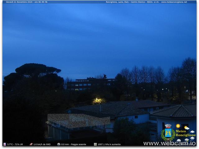 time-lapse frame, Ronciglione Centro (VT) - Italy webcam